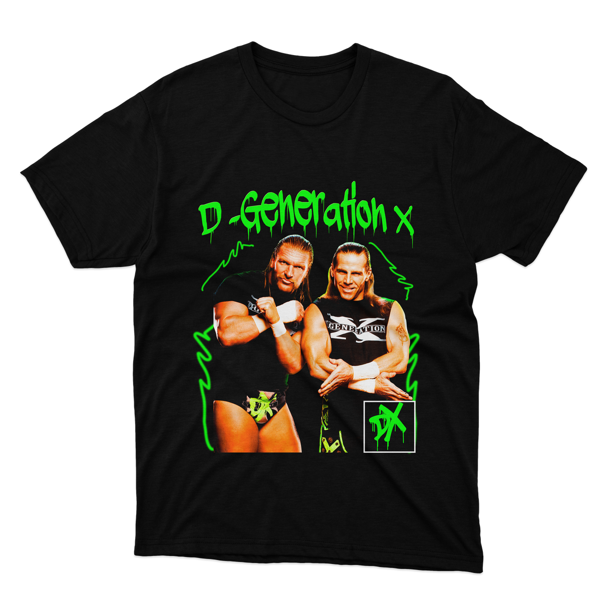 CAMISETA TRIPLE H Y SHAWN MICHAELS GENERATION X