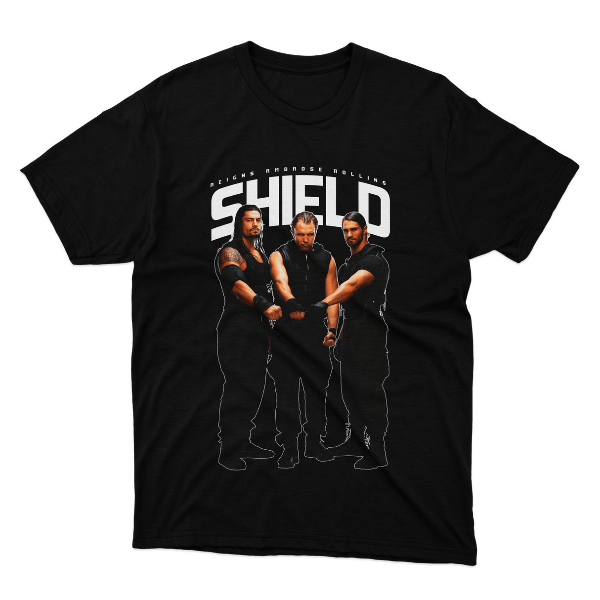 CAMISETA SHIELD - ROMAN / AMBROSE / ROLLINS